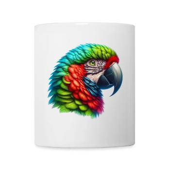Papagei - Tasse - Weiß - Vorne