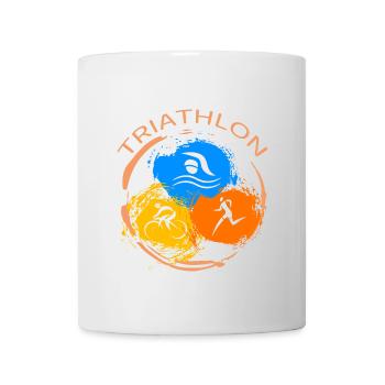 Triathlon - Tasse - Weiß - Vorne