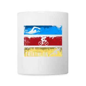 Triathlon - Tasse - Weiß - Vorne