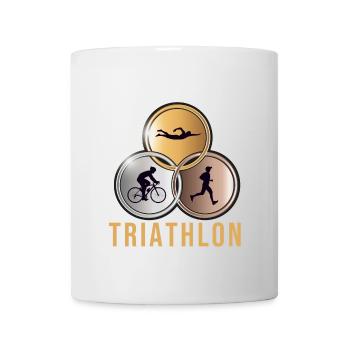 Triathlon - Tasse - Weiß - Vorne