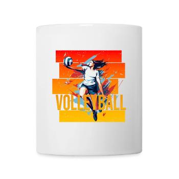 Volleyball - Tasse - Weiß - Vorne