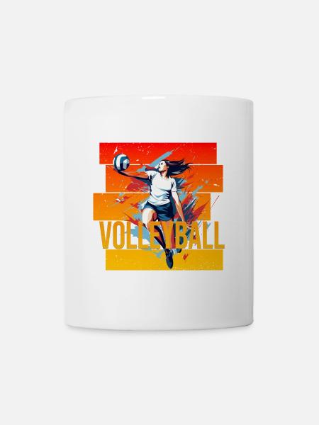 Volleyball - Tasse - Weiß