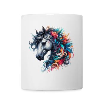 Cheval - Mug blanc - blanc - Devant