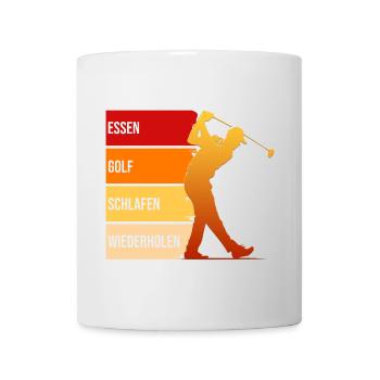 Tagesablauf - Tasse - Weiß - Vorne