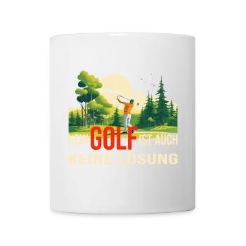 Auch keine Lösung - Tasse - Weiß - Vorne