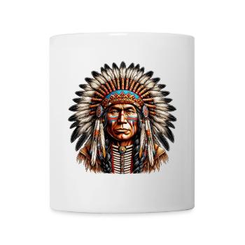 Amérindien Peau rouge d’Amérique - Mug blanc - blanc - Devant