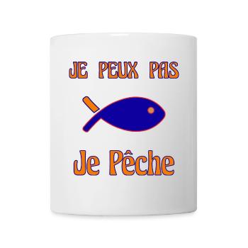I CAN'T. FISHING. FISH. APRIL FOOL - Mug - white - Front