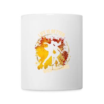 Life is better when you dance - Tasse - Weiß - Vorne