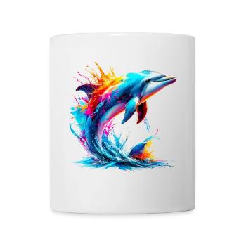 Dauphin - Mug blanc - blanc - Devant