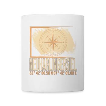 Neuharlingersiel Koordinaten - Tasse - Weiß - Vorne