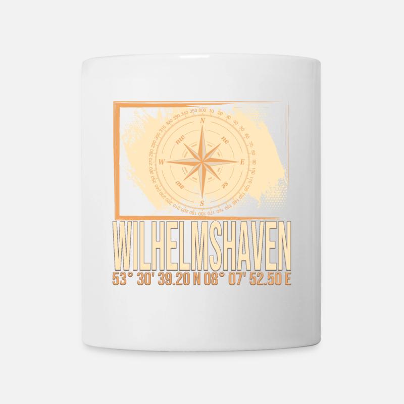 Wilhelmshaven Koordinaten - Tasse - Weiß