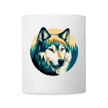 Loup - Mug blanc - blanc - Devant