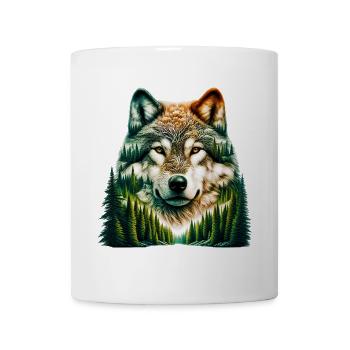 Loup - Mug blanc - blanc - Devant