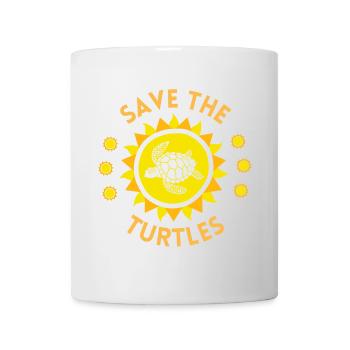 tortue, tortue de mer, tortue marine, reptile - Mug blanc - blanc - Devant
