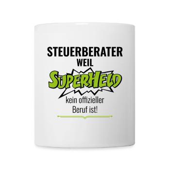 ELSTERJAGD "Steuerberater Superheld" - Tasse - Weiß - Vorne