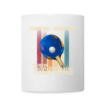 Kleiner Ball Großer Sport - Tasse - Weiß - Vorne