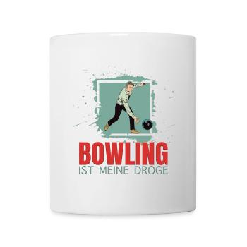 Bowling ist meine Droge - Tasse - Weiß - Vorne