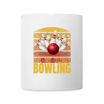 Bowl - Shot -Celebrate - Bowling - Tasse - Weiß - Vorne