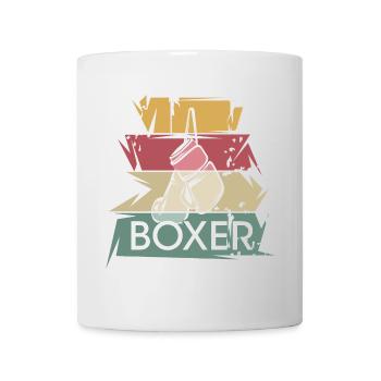 retro Boxhandschuhe Boxer vintage Boxen Symbol - Tasse - Weiß - Vorne