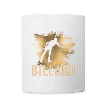 Billard - Tasse - Weiß - Vorne