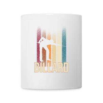 Billard - Tasse - Weiß - Vorne