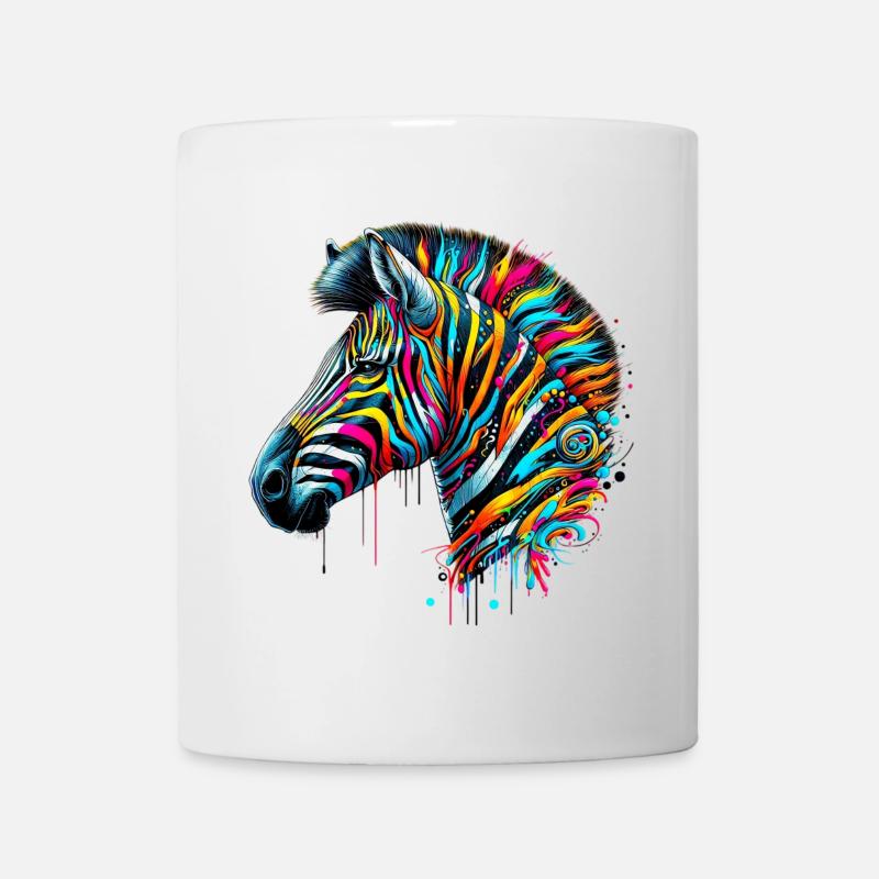 Zebra - Tasse - Weiß