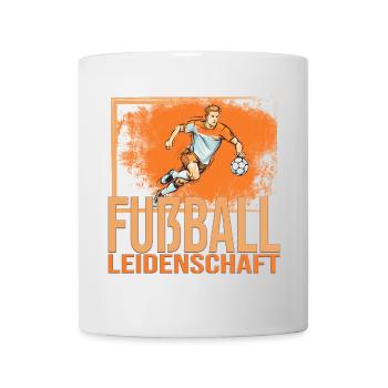 Fußball Leidenschaft - Tasse - Weiß - Vorne