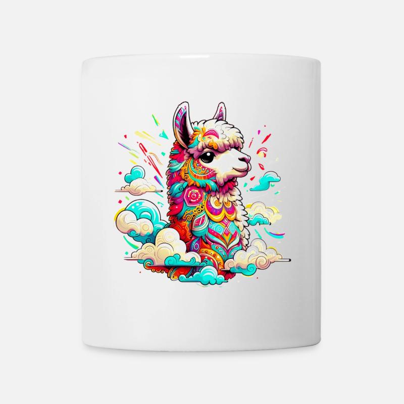Alpaka - Tasse - Weiß
