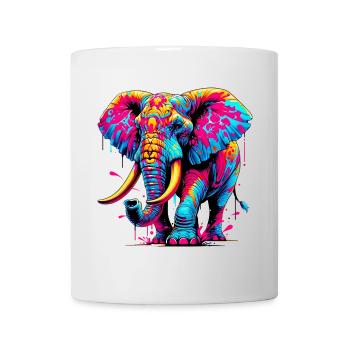 Elefant - Tasse - Weiß - Vorne