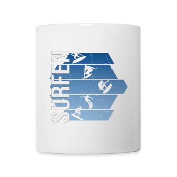 Surfen - Tasse - Weiß - Vorne