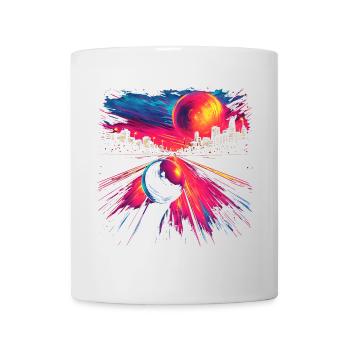 Retro Bowling 80er Jahre Look - Tasse - Weiß - Vorne