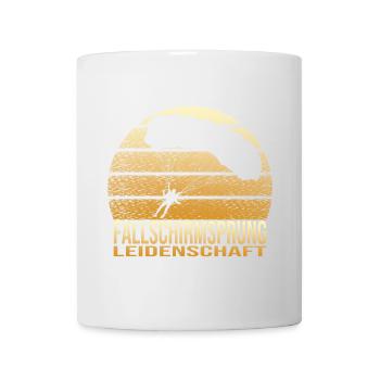 Fallschirmsprung Leidenschaft - Tasse - Weiß - Vorne