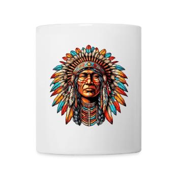 Amérindien Peau rouge d’Amérique - Mug blanc - blanc - Devant