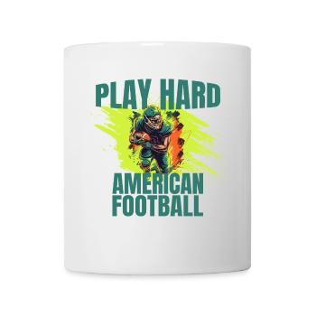 Play Hard - American Football - Tasse - Weiß - Vorne