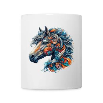Cheval - Mug blanc - blanc - Devant