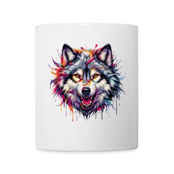 Loup - Mug blanc - blanc - Devant