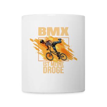 BMX ist meine Droge - Tasse - Weiß - Vorne