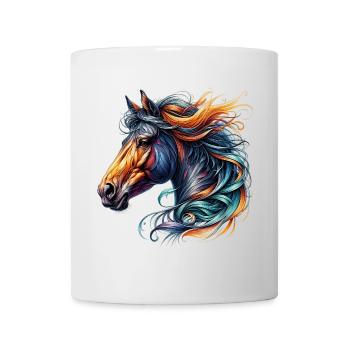 Cheval - Mug blanc - blanc - Devant