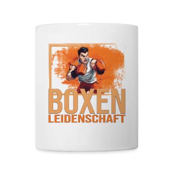 Boxen Leidenschaft - Tasse - Weiß - Vorne