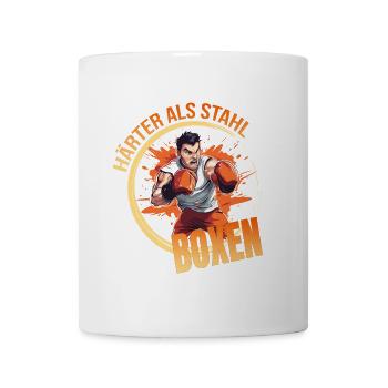 Härter wie Stahl - Boxen - Tasse - Weiß - Vorne