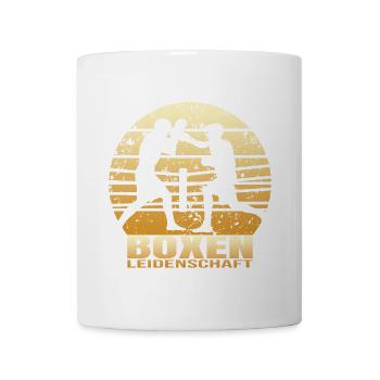 Boxen Leidenschaft - Tasse - Weiß - Vorne