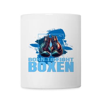 Born to fight Boxen - Tasse - Weiß - Vorne