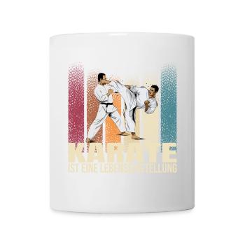 Karate ist eine Lebenseinstellung - Tasse - Weiß - Vorne