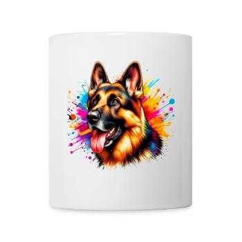 German Shepherd Dog - Mug - white - Front