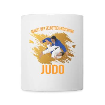 Macht der Selbstbeherrschung - Judo - Tasse - Weiß - Vorne