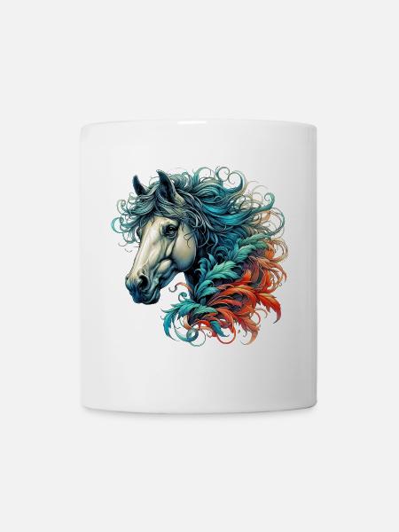 Pferd - Tasse - Weiß