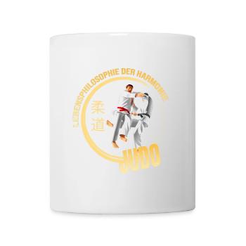 Lebensphilosophie der Harmonie - Judo - Tasse - Weiß - Vorne
