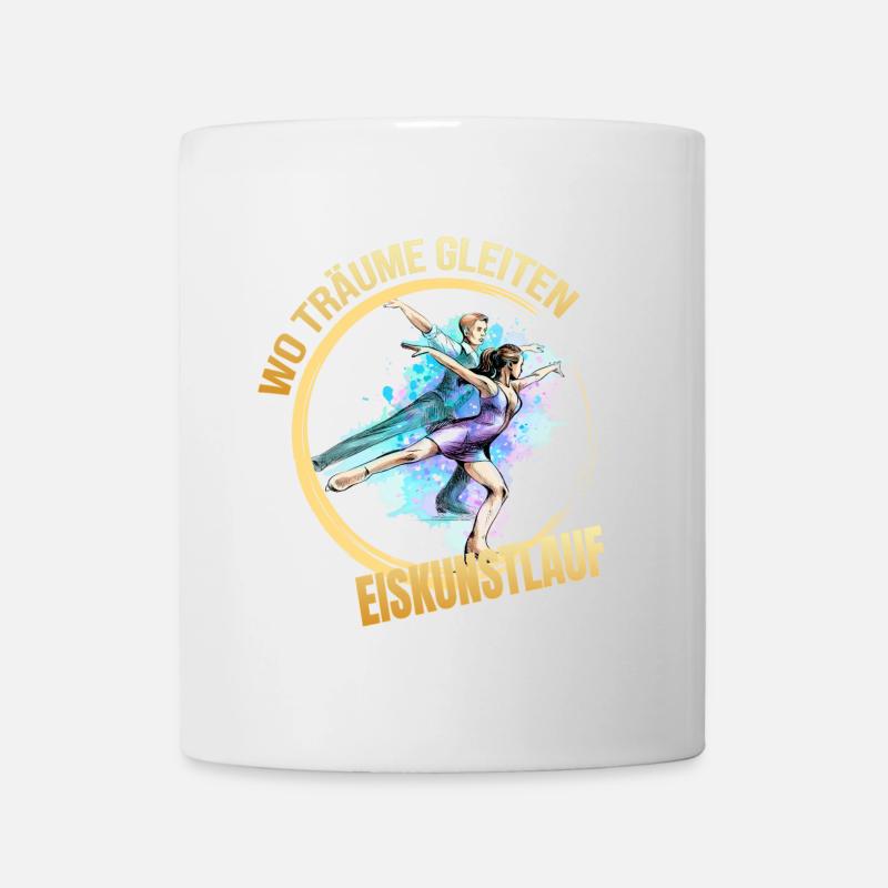 Wo träume gleiten - Eiskunstlauf - Tasse - Weiß