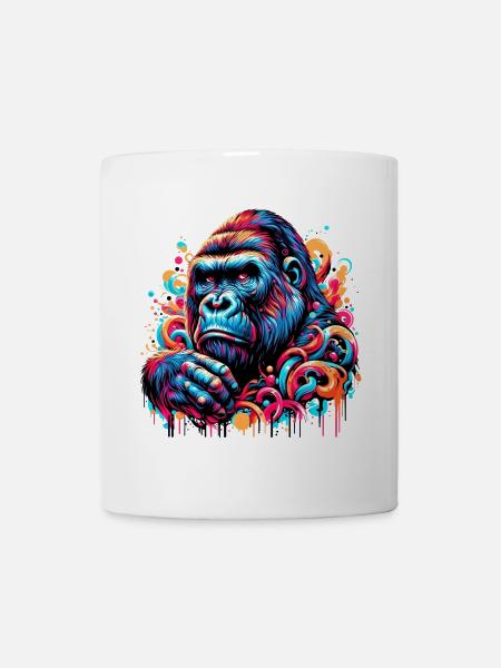 Gorilla - Tasse - Weiß