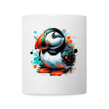 Papageitaucher - Tasse - Weiß - Vorne